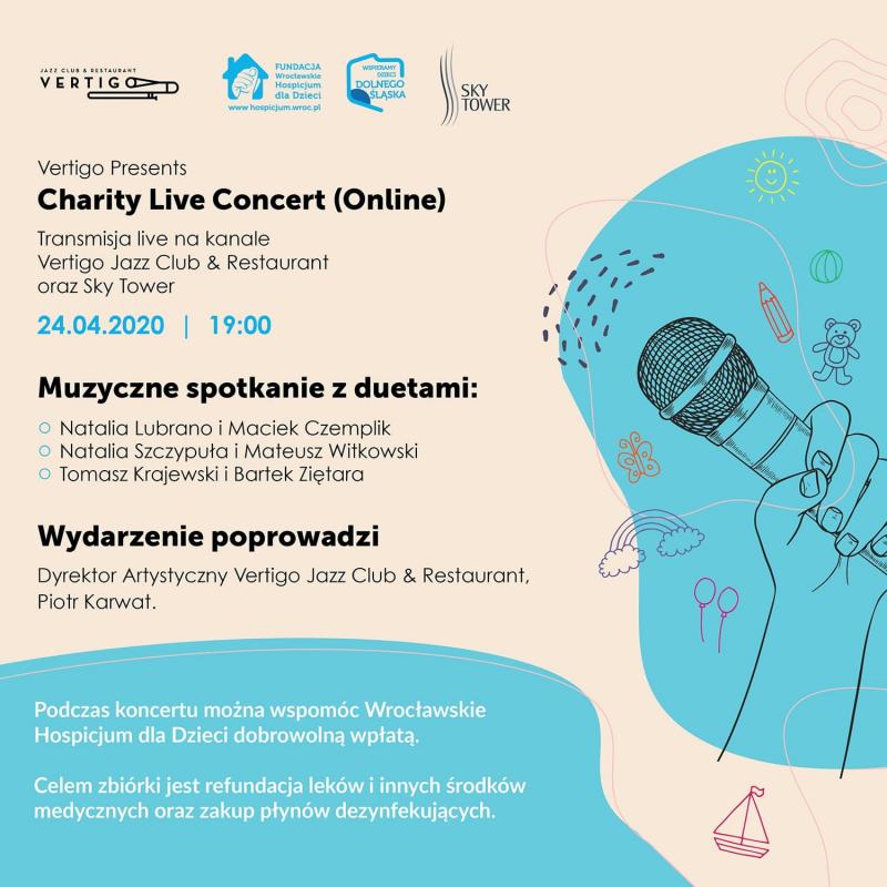  #zostawdomu ze Sky Tower i we udzia w Vertigo Presents: Charity Live Concert